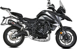 Tubo De Escape Con Homologación Acústica Oval Carbono Carbono - Mivv Compatible Con Benelli Trk 702 - X (2023-2024)