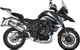 Tubo De Escape Con Homologación Acústica Oval Acero Carbono - Mivv Compatible Con Benelli Trk 702 - X (2023-2024)