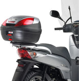 Monolock Riviera Black Tech Top Case - 46 Lt Riviera Technopolymer - Givi Compatible With Honda Sh 125 - 150 I (2005-2008)