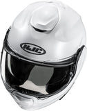 Casco Modular Para Moto Hjc F100 Advanced Fiberglass Composite Blanco Perlado Talla 07 S