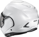 Casco Modular Para Moto Hjc F100 Advanced Fiberglass Composite Blanco Perlado Talla 06 Xs