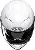 Casco Integral Para Moto Hjc F71 Advanced Fiberglass Blanco Perlado Talla 07 S