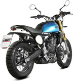 Tubo De Escape Con Homologación Acústica X-M1 Acero Negro - Mivv Compatible Con Fantic Motor Caballero 700 (2024)