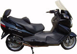 Sistema De Escape Completo Con Catalizador Y Homologación Acústica Furore Aluminio Negro - Gpr Compatible Con Suzuki An 650 Burgman (2002-2012)