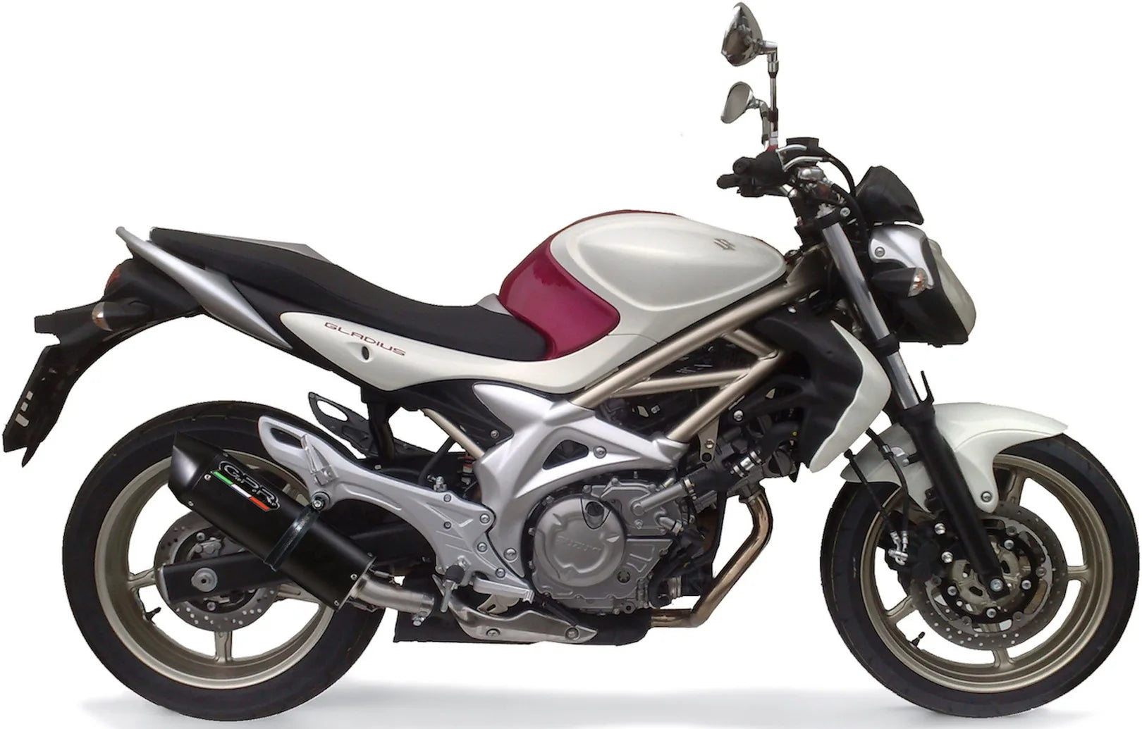 Tubo De Escape Con Homologación Acústica Furore Aluminio Negro - Gpr Compatible Con Suzuki Gladius 650 (2008-2015)