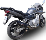 Tubo De Escape Con Homologación Acústica Furore Aluminio Negro - Gpr Compatible Con Suzuki Gsf Bandit 650 - S (2007-2014)