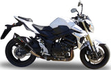 Tubo De Escape Con Homologación Acústica Furore Aluminio Negro - Gpr Compatible Con Suzuki Gsr 750 (2011-2015)
