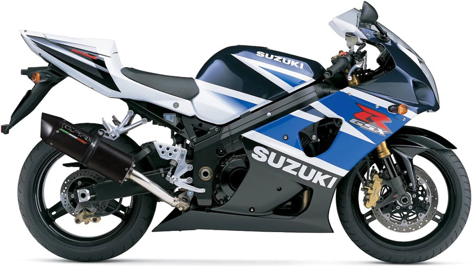 Tubo De Escape Con Homologación Acústica Furore Aluminio Negro - Gpr Compatible Con Suzuki Gsx-R 1000 (2003-2004)