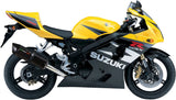 Tubo De Escape Con Catalizador Y Homologación Acústica Furore Aluminio Negro - Gpr Compatible Con Suzuki Gsx-R 600 (2004-2005)