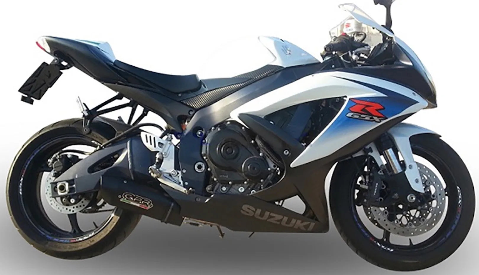 Tubo De Escape Con Catalizador Y Homologación Acústica Furore Aluminio Negro - Gpr Compatible Con Suzuki Gsx-R 600 K6 (2006-2007)