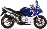 Tubo De Escape Con Homologación Acústica Furore Aluminio Negro - Gpr Compatible Con Suzuki Gsx 650 F Ie (2008-2014)