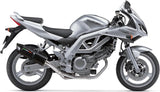 Tubo De Escape Con Homologación Acústica Furore Aluminio Negro - Gpr Compatible Con Suzuki Sv 650 - S (2003-2010)