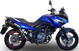 Tubo De Escape Con Homologación Acústica Furore Aluminio Negro - Gpr Compatible Con Suzuki V-Strom Dl 650 (2004-2011)