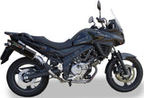 Tubo De Escape Con Catalizador Y Homologación Acústica Furore Aluminio Negro - Gpr Compatible Con Suzuki V-Strom Dl 650 (2012-2016)