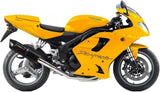 Tubo De Escape Con Homologación Acústica Furore Aluminio Negro - Gpr Compatible Con Triumph Daytona 955 (1999-2001)