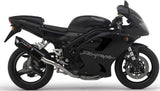Tubo De Escape Con Homologación Acústica Furore Aluminio Negro - Gpr Compatible Con Triumph Daytona 955 (2002-2005)