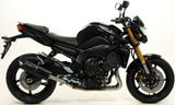 Tubo De Escape Con Homologación Acústica Furore Aluminio Negro - Gpr Compatible Con Yamaha Fz-8 (2010-2016)