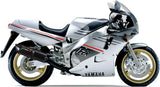 Tubo De Escape Con Homologación Acústica Furore Aluminio Negro - Gpr Compatible Con Yamaha Fzr 1000 Ex-Up (1989-1990)
