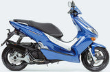 Tubo De Escape Con Homologación Acústica Furore Aluminio Negro - Gpr Compatible Con Yamaha Maxter 125 (2000-2002)