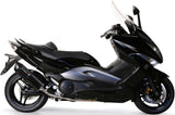 Sistema De Escape Completo Con Catalizador Y Homologación Acústica Furore Aluminio Negro - Gpr Compatible Con Yamaha T-Max 500 (2001-2011)