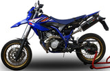 Exhaust Tip With Noise Certification Furore Aluminium Black - Gpr Compatible With Yamaha Wr 125 R (2009-2011)