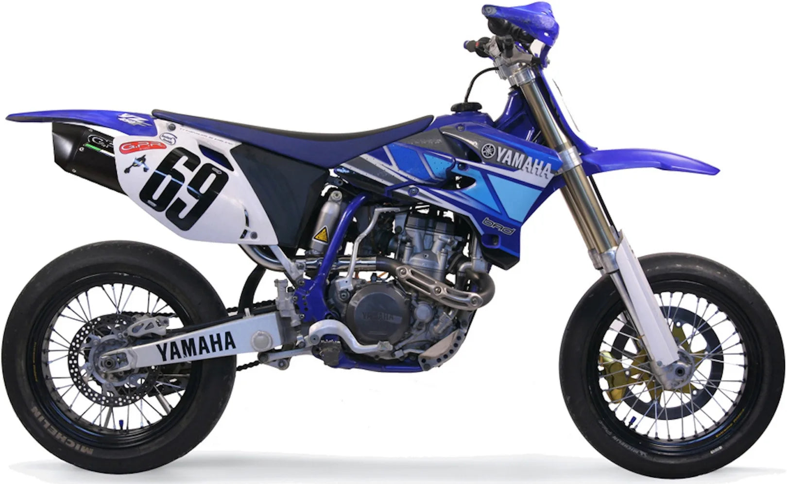 Tubo De Escape Con Homologación Acústica Furore Aluminio Negro - Gpr Compatible Con Yamaha Yz 450 F (2007-2011)
