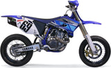 Tubo De Escape Con Homologación Acústica Furore Aluminio Negro - Gpr Compatible Con Yamaha Wr 450 F (2007-2011)