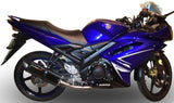 Sistema De Escape Completo Sin Catalizador Y Con Homologación Acústica Furore Aluminio Negro - Gpr Compatible Con Yamaha X1R 135 (2005-2012)