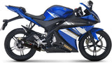Sistema De Escape Completo Sin Catalizador Y Con Homologación Acústica Furore Aluminio Negro - Gpr Compatible Con Yamaha Yzf-R 125 Ie (2014-2016)