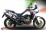 Tubo De Escape Con Homologación Acústica Furore Aluminio Negro - Gpr Compatible Con Honda Crf 1000 L Africa Twin (2015-2017)