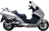 Tubo De Escape Con Homologación Acústica Furore Aluminio Negro - Gpr Compatible Con Honda Silver Wing 600 Ie - Sw-T (2007-2016)