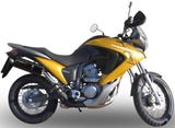 Tubo De Escape Con Homologación Acústica Furore Aluminio Negro - Gpr Compatible Con Honda Transalp Xl 700 V (2007-2014)