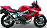 Escape Doble Con Homologación Acústica Furore Aluminio Negro - Gpr Compatible Con Honda Vtr 1000 Sp-2 Rc51 (2002-2006)
