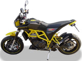 Tubo De Escape Sin Homologación Acústica Furore Aluminio Negro - Gpr Compatible Con Husqvarna Nuda 900 - R (2012-2013)