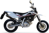 Tubo De Escape Con Homologación Acústica Furore Aluminio Negro - Gpr Compatible Con Husqvarna Smr 125 4T (2011-2013)