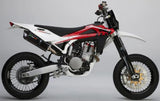 Tubo De Escape Con Homologación Acústica Furore Aluminio Negro - Gpr Compatible Con Husqvarna Sm - Te 450 R (2004-2009)