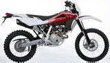 Sistema De Escape Completo Sin Catalizador Y Con Homologación Acústica Furore Aluminio Negro - Gpr Compatible Con Husqvarna Te 125 4T (2010-2013)