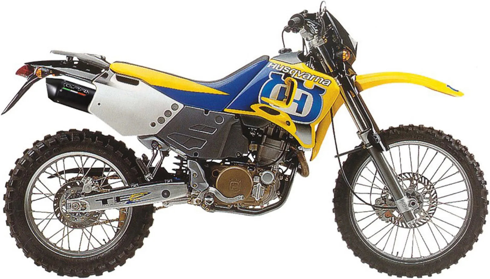 Tubo De Escape Con Homologación Acústica Furore Aluminio Negro - Gpr Compatible Con Husqvarna Te 410 E - Sms (2000-2004)