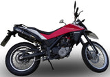 Escape Doble Con Homologación Acústica Furore Aluminio Negro - Gpr Compatible Con Husqvarna Tr 650 Terra - Strada (2013-2015)