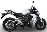 Tubo De Escape Con Homologación Acústica Furore Aluminio Negro - Gpr Compatible Con Kawasaki Er-6 N (2005-2011)