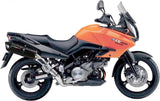Escape Doble Con Homologación Acústica Furore Aluminio Negro - Gpr Compatible Con Kawasaki Klv 1000 (2004-2007)