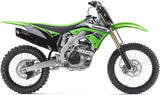 Sistema De Escape Completo Sin Catalizador Y Con Homologación Acústica Furore Aluminio Negro - Gpr Compatible Con Kawasaki Kx 250 F (2004-2008)