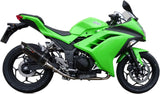Sistema De Escape Completo Con Catalizador Y Homologación Acústica Furore Aluminio Negro - Gpr Compatible Con Kawasaki Ninja 300 R (2012-2017)