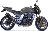Doble Salida De Escape Con Catalizador Y Homologación Acústica Furore Aluminio Negro - Gpr Compatible Con Kawasaki Z 1000 (2003-2006)