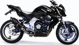 Doble Salida De Escape Con Catalizador Y Homologación Acústica Furore Aluminio Negro - Gpr Compatible Con Kawasaki Z 1000 (2007-2009)