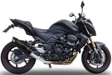 Tubo De Escape Con Homologación Acústica Furore Aluminio Negro - Gpr Compatible Con Kawasaki Z 750 - R (2007-2014)