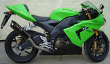 Tubo De Escape Con Homologación Acústica Furore Aluminio Negro - Gpr Compatible Con Kawasaki Zx-10R (2004-2005)