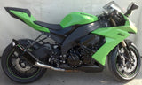 Tubo De Escape Con Homologación Acústica Furore Aluminio Negro - Gpr Compatible Con Kawasaki Zx-10R (2008-2009)