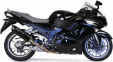 Escape Doble Con Homologación Acústica Furore Aluminio Negro - Gpr Compatible Con Kawasaki Zzr 1400 (2008-2011)