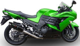 Escape Doble Con Homologación Acústica Furore Aluminio Negro - Gpr Compatible Con Kawasaki Zzr 1400 (2012-2016)